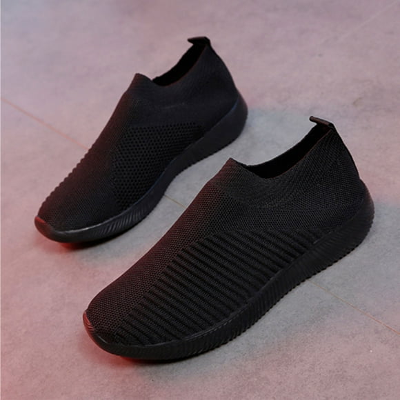 COOPHYA 1 Pair of Fashion Sneakers Black Mesh Comfortable for Daily Walking Women