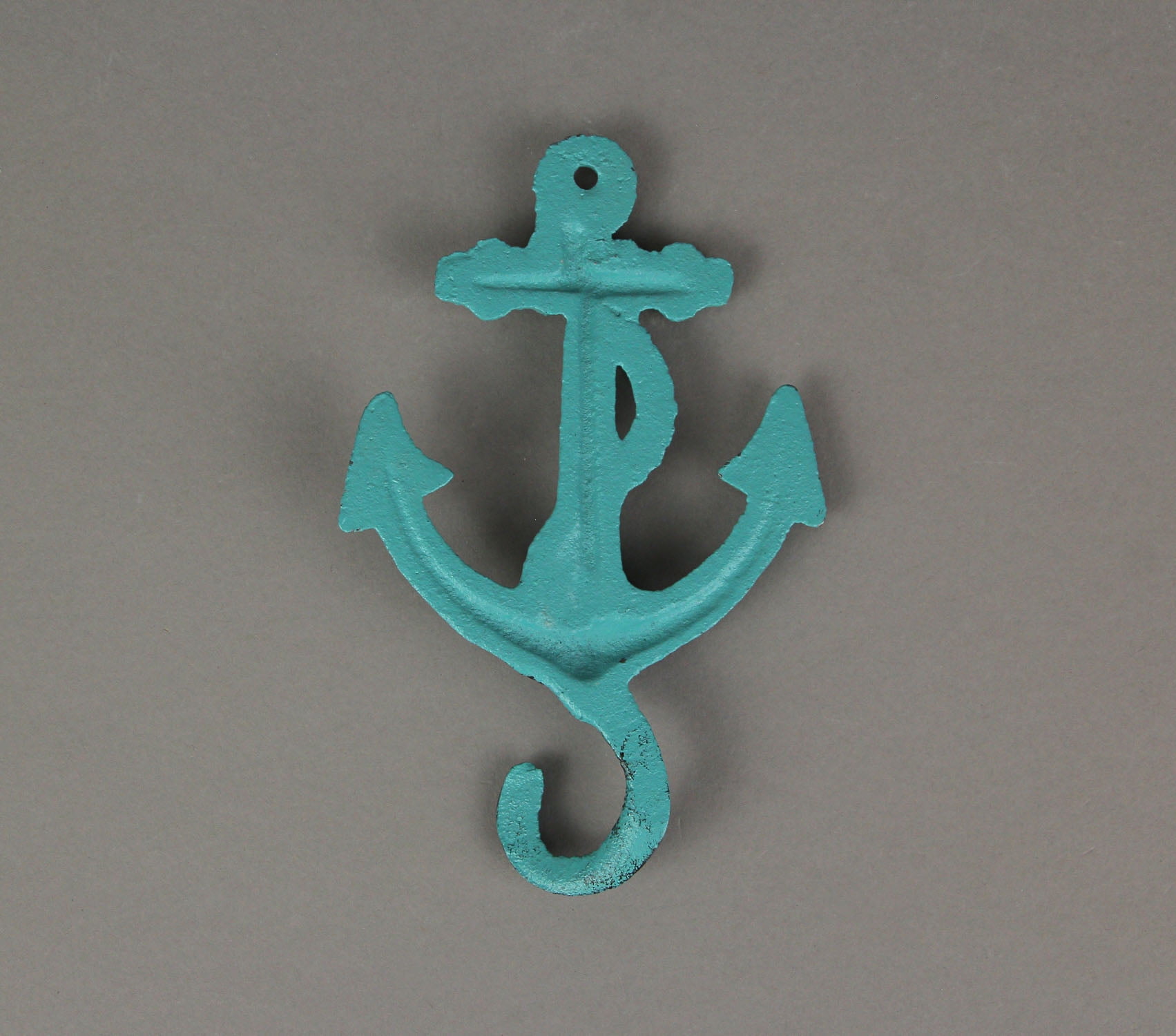 J.D. Yeatts Cast Iron Ship Anchor Coat Hooks Hanger Coastal Wall Décor (Set of 4)