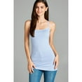 thumbnail image 4 of Essential Basic Women's Basic Casual Long Camisole Cami Top Plus Sizes - Pastel Blue, 2XL, 4 of 5