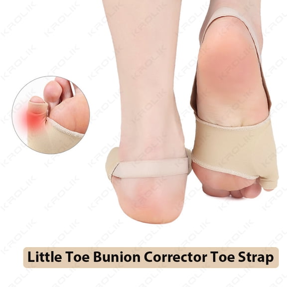 2Pair Little Toe Bunion Corrector Toe Strap Silicone Gel Hallux Valgus Cushions Spacer Feet Care Straightener Orthopedic