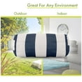 thumbnail image 3 of Majestic Home Goods Bolster Pillow Vertical Stripe Navy, 3 of 5