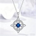 thumbnail image 4 of Mystical Birthstone Witches Knot Necklace Natural Crystal Witch Knot Pendant Necklace, Pagan Wiccan Jewelry for Protection for Women Wife Mom, 4 of 6