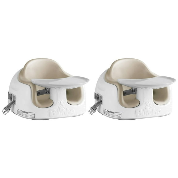Bumbo Baby Toddler Adjustable 3-in-1 Multi Seat High Chair, Taupe (2 Pack)