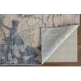 thumbnail image 4 of Feizy Laina Transitional Abstract, Tan/Blue, 7'10" x 9'6" Area Rug Easy Care Pet & Kid Friendly Stain Resistant Casual Watercolor Floor Rug for Living room Bedroom, 4 of 8