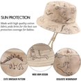 thumbnail image 2 of Caqui Dinosaurio-Sombrero para el Sol de ala Ancha de 50 cm, Sombrero de Verano para bebé y niño, Gorra Ajustable Anti-UV, 2 of 4