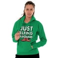 thumbnail image 4 of Funny Christmas Just Elfing Around Hoodie Sweatshirt Women Men Brisco Brands S, 4 of 6