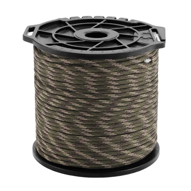 Cuerda de paracaídas para exteriores de 9 núcleos cuerda de viento portátil para tienda de 100 m para acampar al aire libre