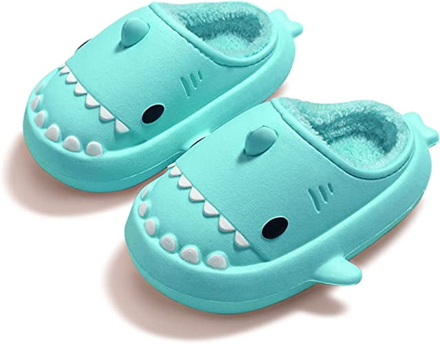 Sandalias Niña CHEWYNP Chanclas De Tiburón De Peluche Para Mujeres