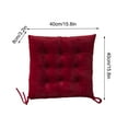 thumbnail image 3 of Pklyzj Indoor/Outdoor Chair Cushions Seat 11 Colors Optional Solid Color Sanded Thick Chair Cushion Soft Comfortable Warm Chair Cushion Summer Savings Clearance, 3 of 6