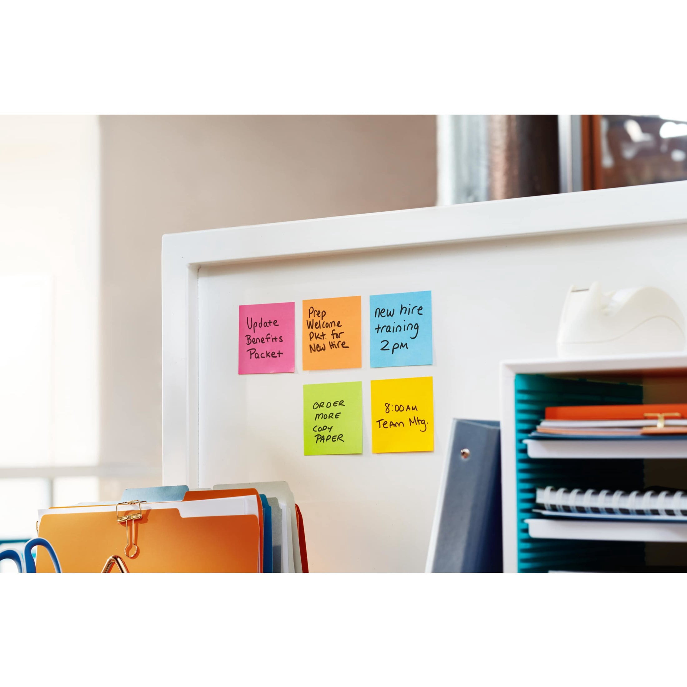 (3 pack) Post-it Super Sticky Notes, Lined, 6 in x 8 in, Orange, 1 Pad