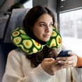 thumbnail image 6 of KLL Avocado Pattern Memory Foam Cervical Neck Pillow Versatile U-Shaped Pillows for Home/Office/Camping/Travelling/Soft Washable Cover, 6 of 8