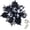 Black&white Blattice, variant on 12 Pcs Glitter Poinsettia 5.5" Artificial Flowers Christmas with Clips Stems Xmas Tree Ornaments for Wedding Party Wreath Decoration