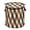 Brown Beige, variant on Pop-Up Collapsible Laundry Hamper With Zippered Lid Dual Handles 50L Cute Flowers Ladybugs