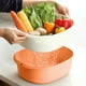thumbnail image 1 of Cesta organizadora de plástico para electrodomésticos de cocina, apta para alimentos, ahorra espacio, para verduras, utensilios, resistente, fácil de limpiar, multiusos., 1 of 6