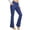 A-Blue877, variant on Women's Cross Waist Bootcut Pants Side Pocket Slim Active Gym Trousers