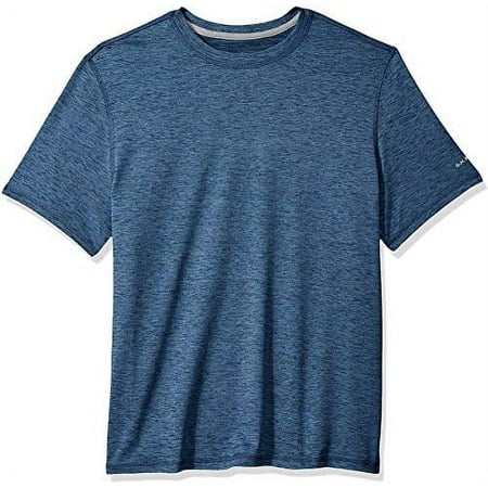 G. H. Bass & Co. Men's Short Sleeve Stretch Cooling Sunblocker UPF 50 Crewneck T-Shirt (Navy Blazer Heather, XX-Large)