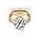 thumbnail image 4 of 12.25 Ratti 11.18 Carat Natural Certified White Cubic Zircon/Cubic Diamond Gemstone Gold Plated Adjustable Ring For Men'S And Women'S-B0D37N, 4 of 6