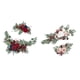 thumbnail image 1 of Guirnalda de flores artificiales con hojas verdes, hecha a mano, para decoración de pared y fiestas. Rojo Blanco Púrpura, 1 of 9