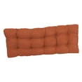 thumbnail image 2 of 46-inch by 19-inch Tufted Solid Microsuede Bench Cushion Orange-Color, 2 of 3