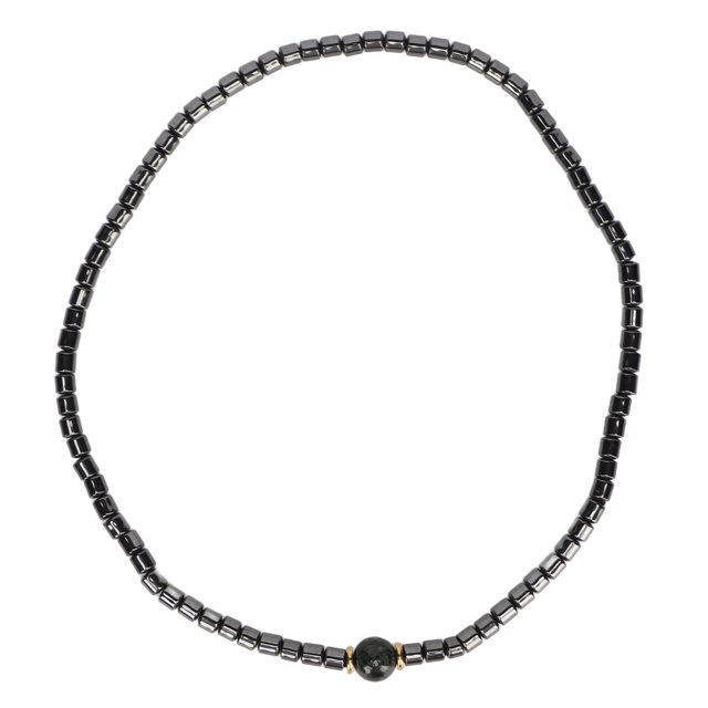 Collar de terahercios que reduce la presión y promueve la circulación, collar con colgante de cuentas redondas