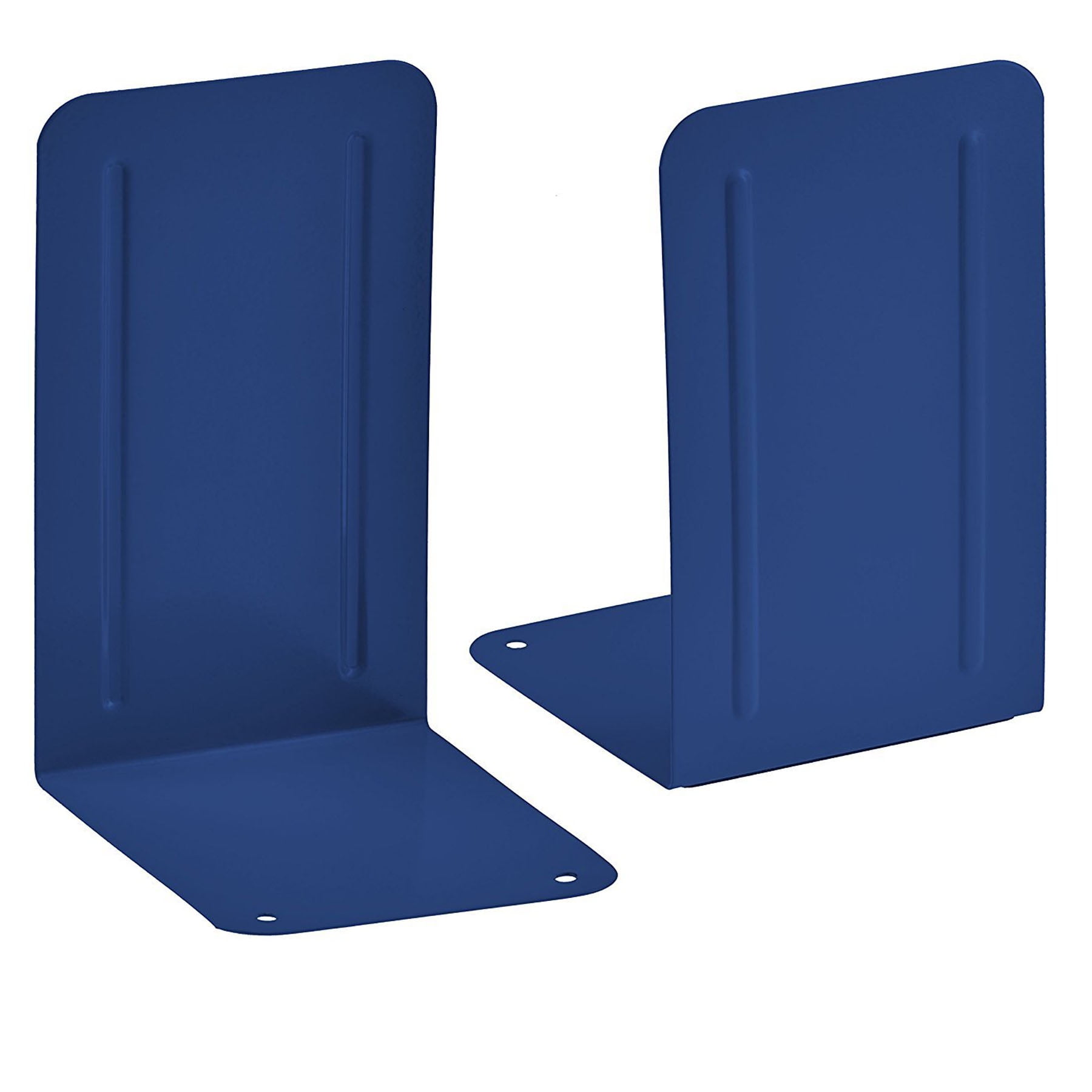 Acrimet Premium Metal Bookends (Heavy Duty) (Deep Blue Color) (1 Pair)