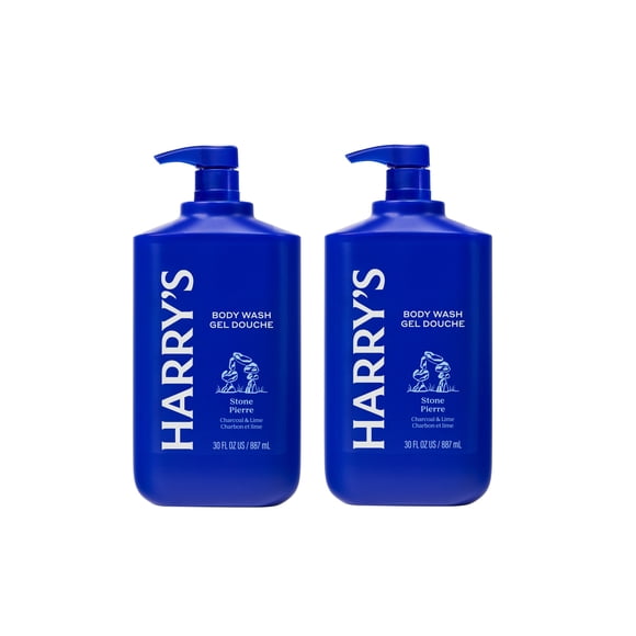 Harry's Men's Body Wash Shower Gel - Body Wash for Men - Sulfate-Free & Paraben-Free - Conditioning, Deodorizing & Deep Cleaning - All Day Fresh - Stone Scent - 30 oz - 2 Pack