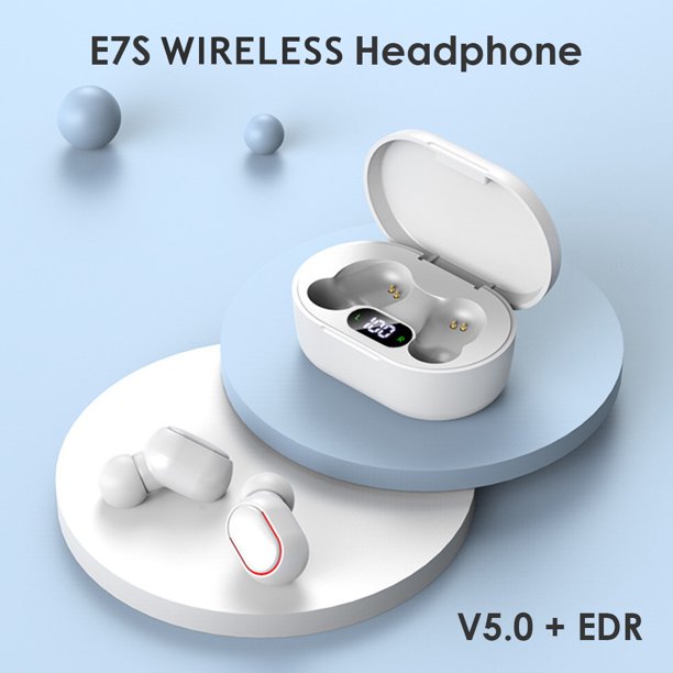 Auriculares E7S TWS Pantalla LED Auriculares 5.3 compatibles con Bluetooth (Blanco) Likrtyny Para estrenar