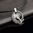 thumbnail image 6 of Norse Retro Vikings Odin's Ravens Symbol Pendant Necklace Jewelry Huginn Muninn, 6 of 9