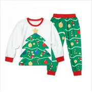 Holiday Family Matching Clothes Pajama Sets Cute Christmas Tree Print for Mommy Daddy Kid Baby
