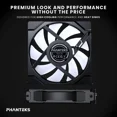 thumbnail image 6 of Phanteks M25-120 Gen2 Reversed Blade Triple Pack, 3x 120mm ARGB High Performance Cooling Fans, Daisy-chain Unified Fan Frame, Infinity Mirror hub, single cable connection, Black, 6 of 7