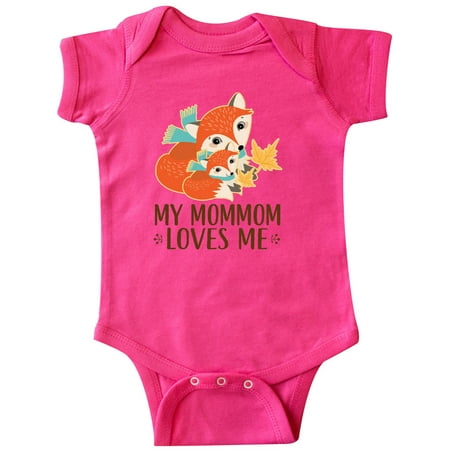 

Inktastic MomMom Loves Me Fox Gift Gift Baby Boy or Baby Girl Bodysuit