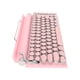 thumbnail image 4 of Teclado mecánico NikouMX Para máquina de escribir 83 teclas Interruptor azul Bluetooth 5.0 Estilo Retro Color rosa, 4 of 8