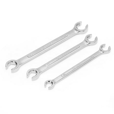 GreatNeck Flare Nut Metric Wrench Set, Drop Forged Steel, 3 Piece