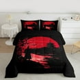 thumbnail image 2 of Manfei Japanese Samurai Bedding Comforter Set,Scenery Silhouette Twin Comforter Sets,Sunset Bedding Set For Girl Boys Kids,Microfiber Bedroom Decor Reversible,2 Pieces, 2 of 8