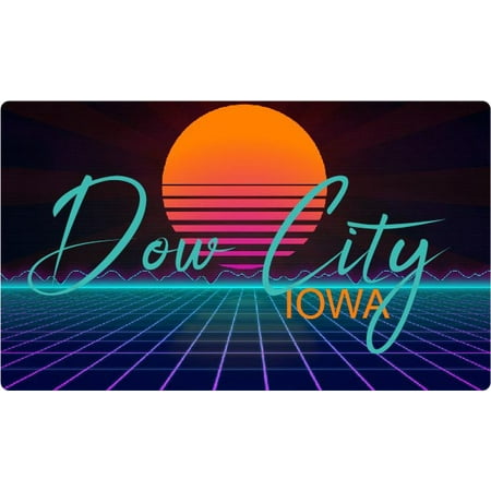 

Humeston Iowa 4 X 2.25-Inch Fridge Magnet Retro Neon Design