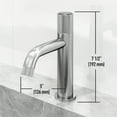 thumbnail image 4 of VIGO Apollo Button Operated Single-Hole Bathroom Faucet in Brushed Nickel, 4 of 14