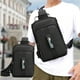 thumbnail image 4 of Bolsa de bandolera para hombres y mujeres | Mochila de día cruzada de poliéster ligera | Puerto de carga USB | Compartimentos múltiples para tabletas, teléfonos, carteras | Correa ajustable, 4 of 6
