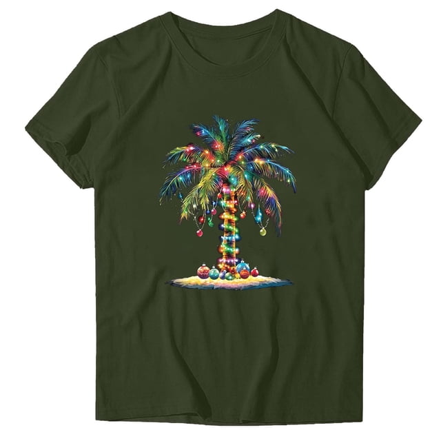 Blusas de Manga Corta para las Mujeres Divertida Impresión Cuello Redondo Camiseta Vintage, Blusas de Primavera para las Mujeres