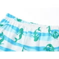 thumbnail image 5 of Beezizac Cotton Sleepover Pajama Set for Little & Big Girls Blue Mermaid Short Sleeve Set 2-Piece PJ Size 10, 5 of 7