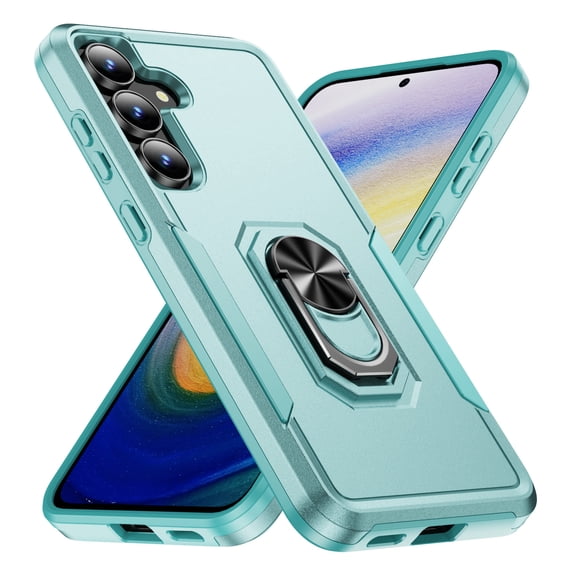 ShellTech Case for Samsung Galaxy A17 5G,Shockproof Ring Holder Kickstand Case TPU PC Back Cover for Galaxy A17 5G, Green