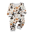 thumbnail image 2 of 2026 Matching Family Halloween Pajamas Set, Fall Sleepwear, Ghost & Pumpkin Printed Holiday Sleepwear, Soft Loungewear PJs Outfit, 2 of 4