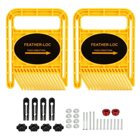 

2 Set Featherboard Adjustable Extended Woodworking Track Safety Device for Table Saw Router Tables Fences Tool