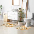 thumbnail image 6 of Yayeee Bath Rug for Bathroom Floor Non Slip Rectangle Fluffy Soft Absorbent Mat, 16"x24", Watercolor Sunflowers, 6 of 7