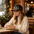 thumbnail image 5 of SHJHENG Parks Adventure Collection Baseball Cap Vintage Wildlife Graphic Trucker Hat Outdoor Nature Scene Embroidered Hat With Bear, 5 of 5
