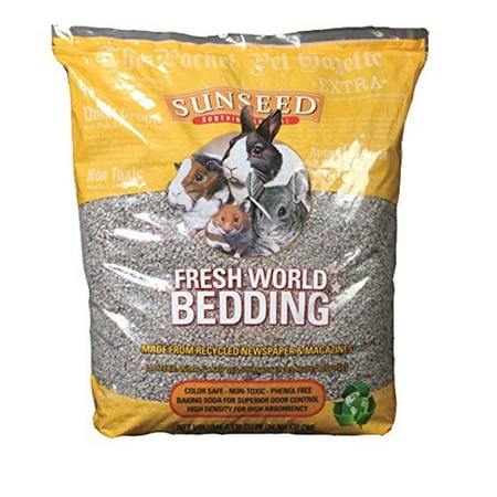 Sunseed Company-Fresh World Bedding- Gray Fleck 2130 (Best Bedding For Pet Rats)