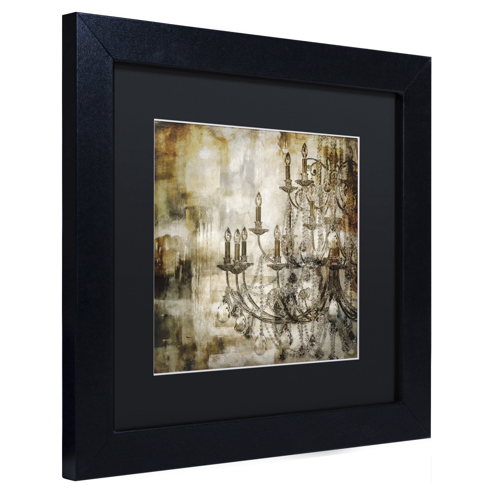 Trademark Fine Art "Lumi?res II" Canvas Art by Color Bakery Black Matte, Black Frame