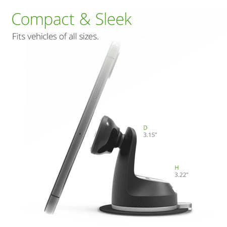 iOttie - iTap 2 Magnetic Universal Dash & Windshield Mount for Most Cell Phones - Black