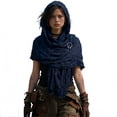 thumbnail image 3 of Bohemian Cape with Tattered Shawl for Court and Layering Ensemble All-Season Accessory Piece, 3 of 3