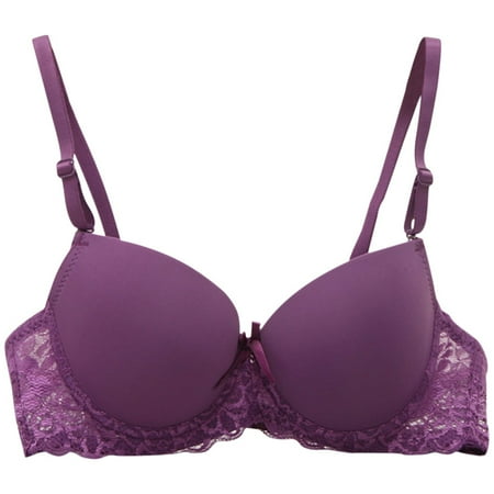 

Bras For Women Small Chest Glossy Bra Lace Bra Cute Thin Underwear Gather Bra Small Chest Show Big Bra