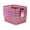 Pink, variant on Isaac Jacobs 4-Pack Small Pink Glitter Storage Bin Set with Cutout Handles, Home Storage Solution